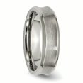thumbnail image 4 of Bague en Titane Biseautée, Concave 6mm Brossé et Poli Taille 11.5, 4 of 6