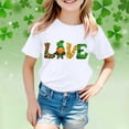 thumbnail image 2 of TZEWGL Tops For Toddler Short Sleeve Crew Neck Cartoon Prints Trendy Top For Kids size 3-4T, 2 of 4