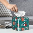 thumbnail image 6 of Picia Medical Elements Pattern Tissue Box Cover,PVC Leather Square Holder,Tissue Box Holder with Magnetic Bottom,Facial Paper Organizer Dispenser-5.2"X5.2"X5.2", 6 of 8