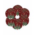 thumbnail image 7 of 13 Inch Round Placemats Set of 6, Christmas Tree Non Slip Heat Insulation PP Table Mats, Winter Xmas Ball Snowy Red Black Plaid Washable Place Mats for Kitchen Dining Party Table Decor, 7 of 7