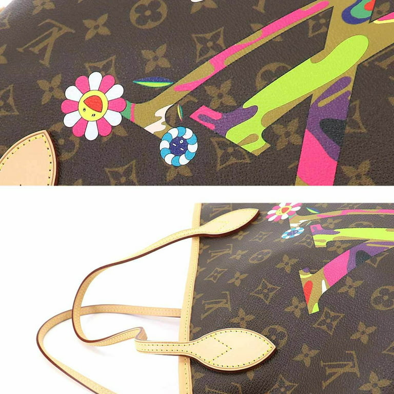 Authenticated Used Louis Vuitton LOUIS VUITTON Takashi Murakami Monogram  Neverfull MM Tote Bag M95560 Brown Multicolor 