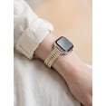 thumbnail image 2 of Wearlizer Slim Stainless Steel Watch Band Compatible with Apple Watch Bands 38/40/41/42/44/45/46/49mm Women Thin Link Bracelet Adjustable Strap for Series 11/10/9/8/7/6/5/4/3/SE/Ultra, 2 of 6