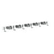 thumbnail image 2 of Soporte de pared para trapeador de acero inoxidable con 3 clips y 4 ganchos | Resistente, capacidad de 13.6 kg para escobas, rastrillos y herramientas | Organizador inoxidable para garaje, cocina y, 2 of 9