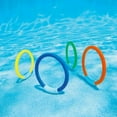 thumbnail image 4 of 8 Pcs Underwater Swimming Pool Diving Rings, Diving Throw Torpedo Bandits Toys For Kids Gift Set. Training Dive Toys For Learning To Swim, 4 of 6