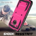 thumbnail image 6 of Moto E4 Case, Moto G5 Case, Mignova Shockproof Protection Case Cover with Swivel Belt Clip and Kickstand for Motorola Moto E (4th Generation)/Moto G (5th Generation) (Pink), 6 of 7