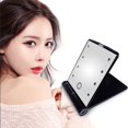 thumbnail image 2 of Travel Makeup Mirror Small 8 LEDs Light Folding Mirror Makeup Mirror for Outdoor, 2 of 10