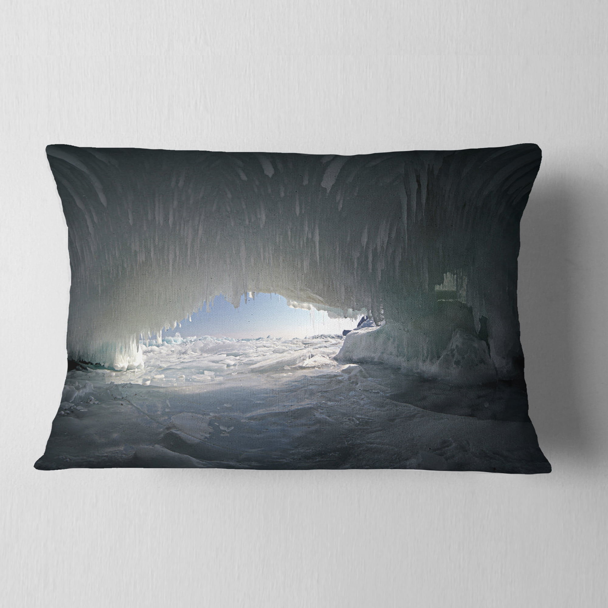 Designart 12" x 20" Multi-color Polyester Throw Pillow