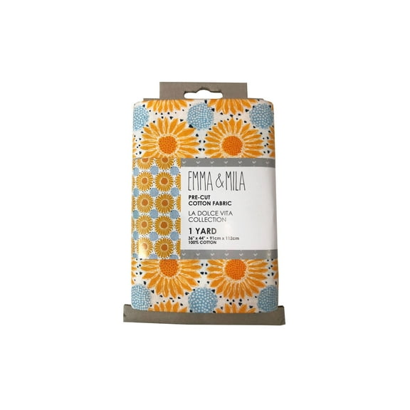 Emma & Mila Lavender Sunflowers 4 Pack Of Precut Cotton