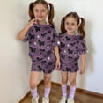 thumbnail image 6 of Grblisyd Girls Summer Outfits 2 Piece Set Short Sleeve Crew Neck Shirts and Elastic Waist Shorts Sets Kids Cute Animal Print Clothes 7-8 Y, 6 of 7