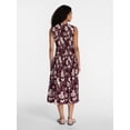 thumbnail image 3 of Time and Tru Women's Sleeveless Smocked Midi Dress, Sizes XS-XXXL, 3 of 5