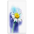 thumbnail image 2 of White Gerbera Daisy in Blue - Large Flower Canvas Wall Art, 2 of 3