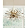 thumbnail image 4 of Safavieh Zadie 12-Light Modern Glam Spiked Pendant, Gold, 4 of 7
