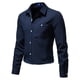 thumbnail image 5 of Nueva camisa de negocios ligera con botón de solapa informal de color sólido de manga larga Pompotops oipoqjl27080, 5 of 6