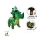 thumbnail image 3 of Dinosaurio De Peluche Triceraptors Verde Con Movimiento Y Sonido Importadora La Merced Tela de Felpa, 3 of 4