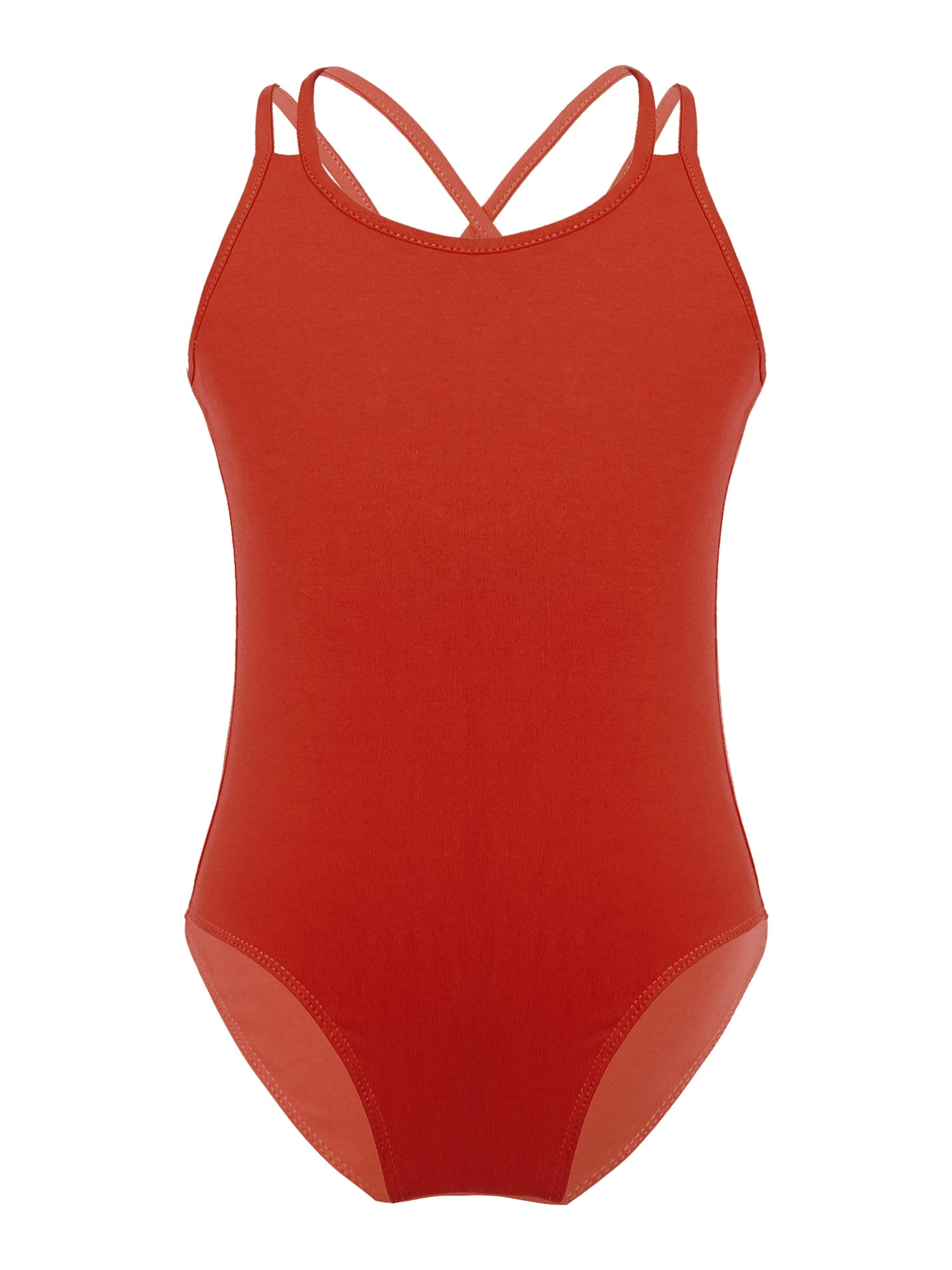 iEFiEL Little Girls Ballet Dance Leotard Cotton Basic Criss Cross