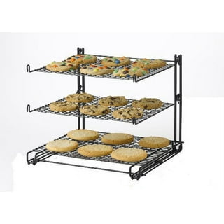 Topboutique Cooling Rack, 3-Tier Stainless Steel Stackable Baking Cooking Cooling  Racks for Cooking and Baking, Cooling Rack Baking,Collapsible & Heavy Duty,  Oven & Dishwasher Safe 