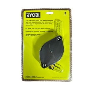 for Ryobi ACFHRL2 Polycarbonate Bladed Trimmer Head 18-Volt, 24-Volt Strimmers with 6 Replacement Plastic Blades, Size: 0.080 inch, Black