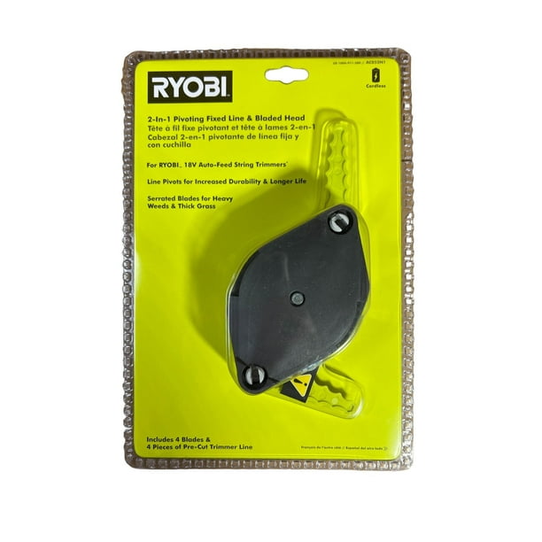 RYOBI 2in1 Pivoting Fixed Line and Bladed Head