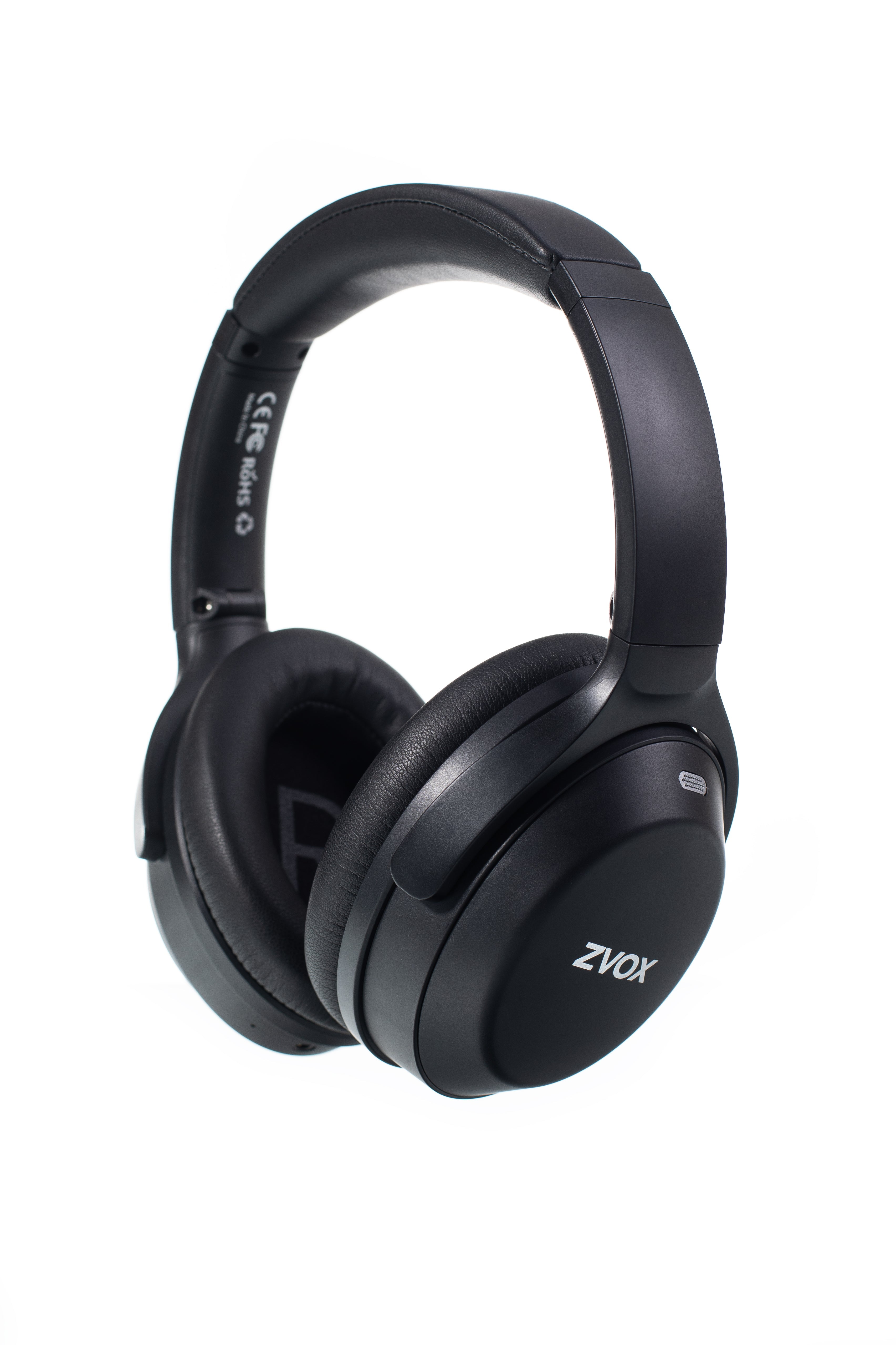 ZVOX AV52 Noise Cancelling Headphones With AccuVoice Technology Black 