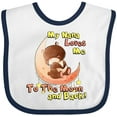 thumbnail image 3 of Inktastic My Nana Loves Me to the Moon and Back Boys or Girls Baby Bib, 3 of 4