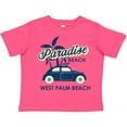 thumbnail image 3 of Inktastic Paradise Beach in West Palm Beach with Palm Trees and Car Boys or Girls Toddler T-Shirt, 3 of 5