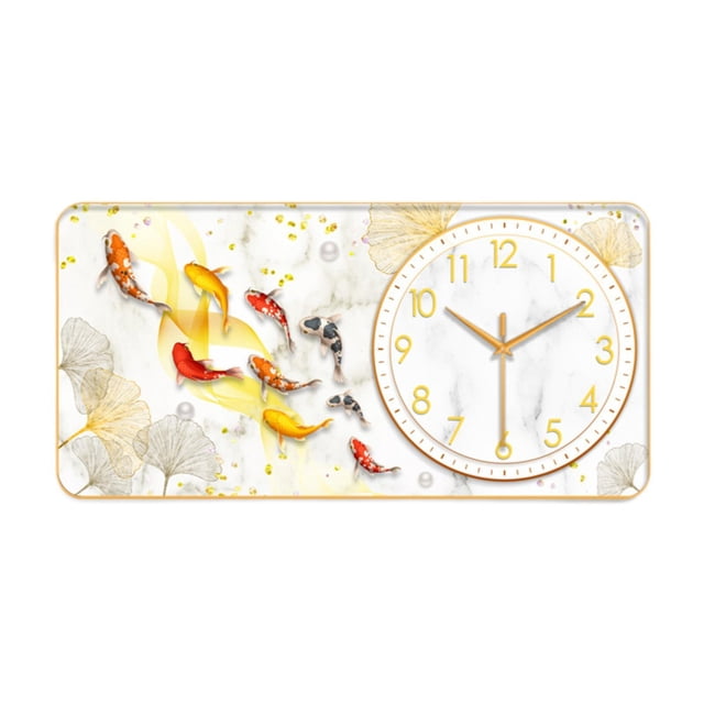 Reloj de pared pintado Decoración Decoración del hogar Reloj decorativo Estilo C