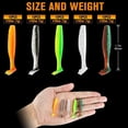 thumbnail image 6 of Crappie Lures 1.7 inch Soft Plastic Baits Paddle Tail Swimbaits Bass Fishing Lures 75PCS, 6 of 9
