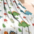 thumbnail image 3 of Colorful Dinosaurs Mushrooms Pattern Blanket,Comfortable Soft Lamb Wool Throw Blanket,All Season,Warm Lightweight Blankets for Sofa Bed Couch Living Room Chair,30"x40", 3 of 4