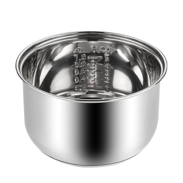 Cateissary Compatible con NS-TSC10 - Olla arrocera funcional, interior de acero inoxidable, duradera, útil, extra para almacenamiento de Cocina y Comedor plata 4L