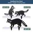 thumbnail image 6 of RealSteel Garden Art – Raccoon Family 3 Pack – Playful Metal Yard Stakes for Outdoor & Wildlife Lovers (Gold), 6 of 7
