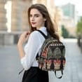 thumbnail image 6 of FORMRS Mini Backpack Purse for Women Travel Daypack Casual Shoulder Bag, Beige Striped Trees, 6 of 7