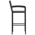 thumbnail image 5 of vidaXL 7 Piece Patio Bar Set Black, 5 of 45