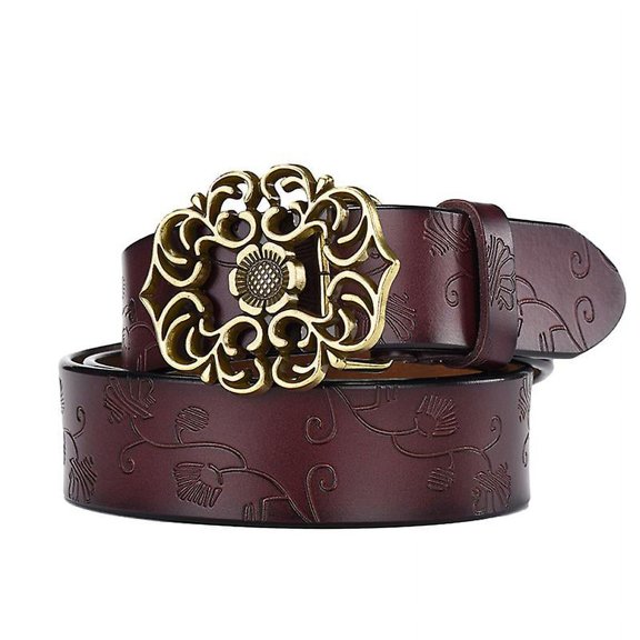 1pcs Women Debossed Belt