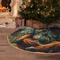 thumbnail image 5 of Sikiie Forest Meditating Gorilla Nativity Christmas Tree Skirt, Jesus Christian Winter Holiday Tree Mat Decoration(30-48IN)30", 5 of 6