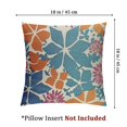 thumbnail image 4 of Blue Orange Burgundy Red Pillow Covers  Geometric Art Flower Print Decorative Outdoor Pillowcases Abstract Floral Farmhouse Throw Cushion Case Decor for Couch Sofa Bed, 4 of 7