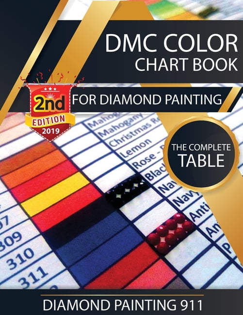 Dmc Color Chart Book For Diamond Painting The Complete Table 2019 Card Paperback Com - Free Printable Diamond Painting Color Chart