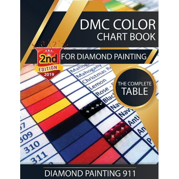 DMC Color Chart Book for Diamond Painting: The Complete Table: 2019 DMC Color Card, (Paperback)