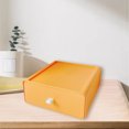 thumbnail image 4 of Caja de almacenamiento con cajones para oficina, maquillaje, cuadernos, archivos, organizador de mesa, contenedor Amarillo, 4 of 8
