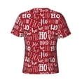thumbnail image 6 of Vsdgher Ho Funny Christmas Print Men's Dry Fit Mesh Athletic Shirts Moisture Wicking Tennis T-Shirt Tops, 6 of 9