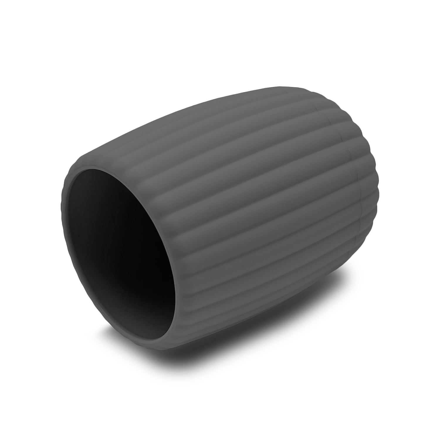 (3 pack) Mainstays Rubberized Plastic Ribbed Toothbrush Holder, Gray