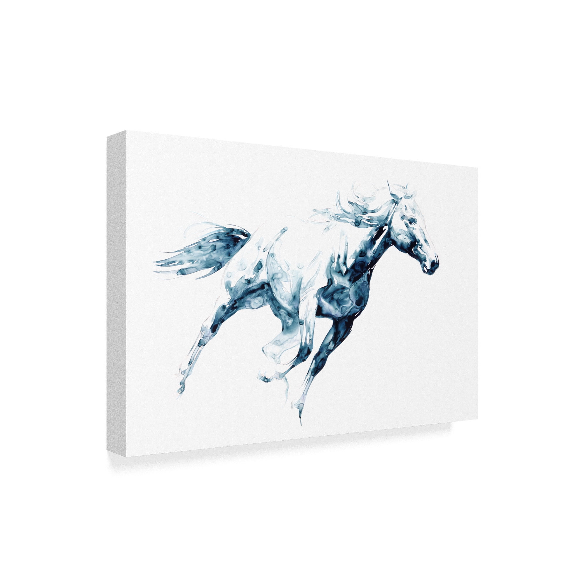 Trademark Fine Art 'Sapphire Gallop I' Canvas Art by Julie T. Chapman