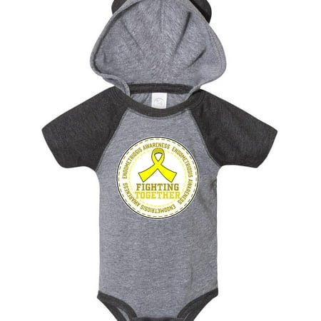 

Inktastic Fighting Together- Endometriosis Awareness yellow ribbon Gift Baby Boy or Baby Girl Bodysuit