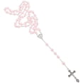 thumbnail image 1 of Religious Pink Rosary Beads Necklace for Women Pearl Decoration, 1 of 4