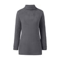 thumbnail image 6 of Elegant High Neck Solid Knit Pullover For Cozy Everyday Sweater Without, 6 of 9