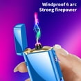 thumbnail image 4 of kkbbma USB Charging Lighter Alloy Body Compact And Convenient USB Charging Long Battery Life Display With LED Lighting Windproof Lighter, 4 of 6
