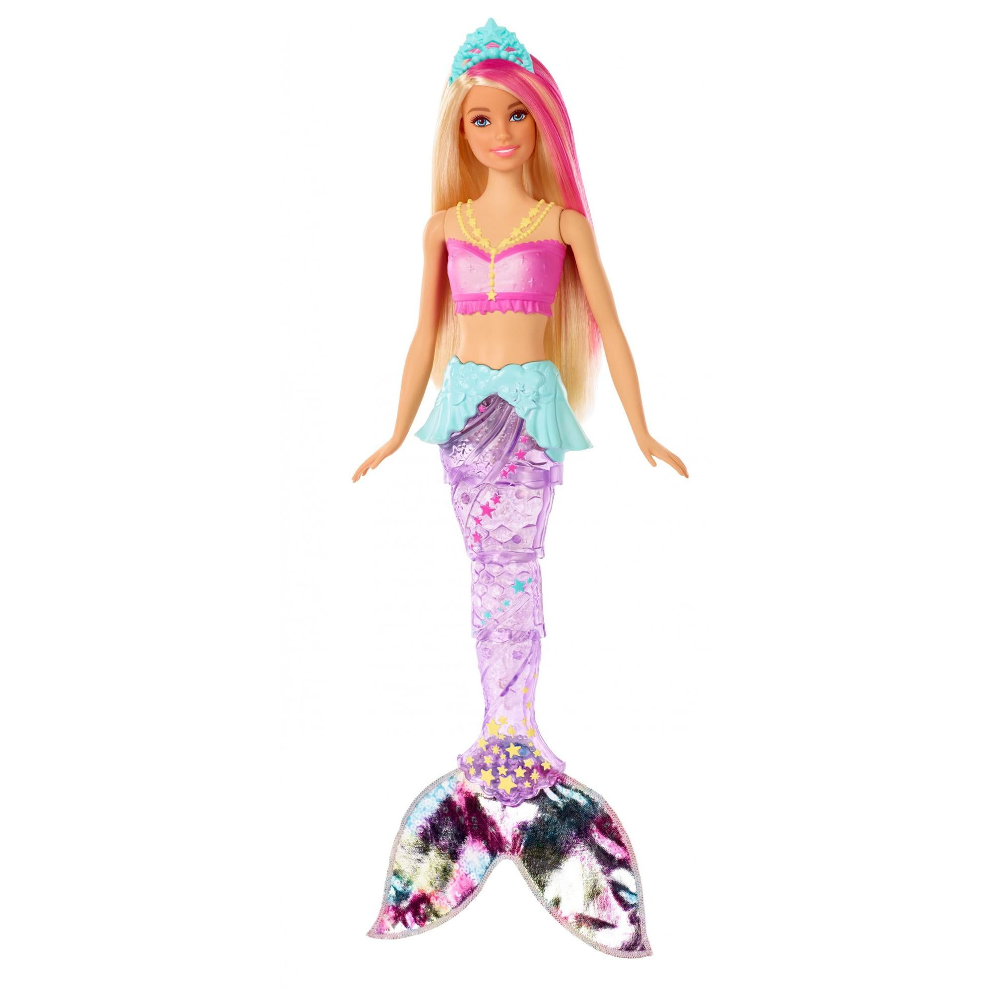 Barbie Dreamtopia Chelsea Mermaid Doll, 6.5-Inch With Teal Hair 