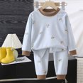 thumbnail image 5 of CAUYDY 24M 2T 3T 4T 5T Baby Girls Sleepers Child Clothing Soft Long Sleeve Top Elastic Pants 2PCS Set Toddler Pjs Little Kids Outfits for Girl Fall Winter Sizes 3-4 Years,Brown, 5 of 7