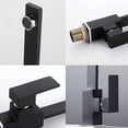 thumbnail image 4 of Kitchen mixer Square kitchen faucet with high spout - Kitchen sink mixer - Brass (black), 4 of 5