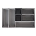 thumbnail image 1 of Organizador de cajones para cubiertos de plástico resistente, gran capacidad, multifunción, para cuchillos, tenedores y cucharas., 1 of 14