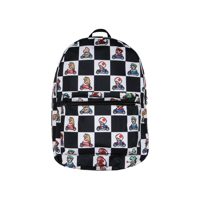 17 checkered laptop backpack Flags Race Flag Business for Women Men Inch Carry on Backpack Waterproof Black Bookbag Fashion Lightweight Backpacks for Travel Hiking Camping Casual Daypack Backpacks : Electronics About the product Iconic Super Mario Kart Design FYCFSLMY Black and White Checkered